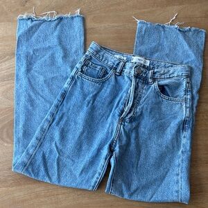 Mango Light Blue Straight Jeans